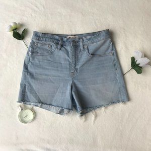 Madewell Light Wash Denim Shorts
